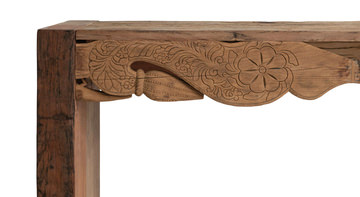 Handcarved Console Table