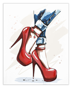 image Paint The Town Red Canvas Art