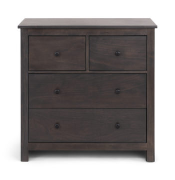 Ideal 4 Drawer Chest - Smoked Pewter