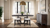 Kateri Denali Counter Height Table With 4 Dara Saddle Seat Stools thumbnail 4