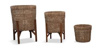 image Rattan Planters Set Of 3