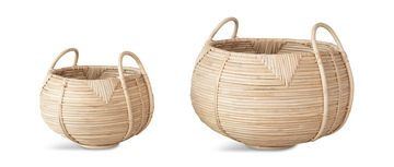 image Hand Woven Baskets Set Of 2