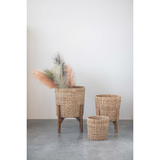 Rattan Planters - Set of 3 thumbnail 2