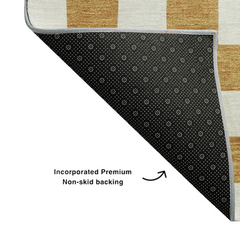 Checkmate Copper Area Rug - 5′0″ X 7′6″