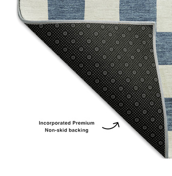 Checkmate Denim Area Rug - 5′0″ X 7′6″