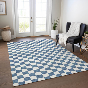 Checkmate Denim Area Rug - 5′0″ X 7′6″