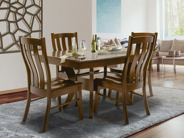 Covina Table With 4 Covina Homestead Chairs