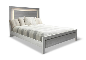 image Sandalwood Queen Panel Bed