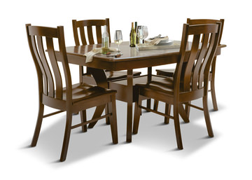 Covina Table With 4 Covina Homestead Chairs