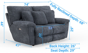 Brooke Power Loveseat