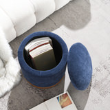 Swivel Storage Ottoman thumbnail 4
