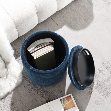 Round Tray Ottoman
