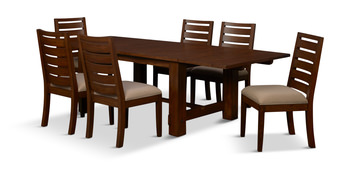 image Emerson Salvage Trestle Table With 4 Chairs