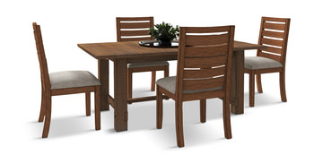image Emerson Salvage Trestle Table With 4 Chairs