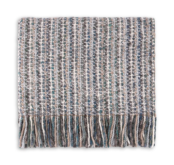 image Stria Fringe Frost Throw