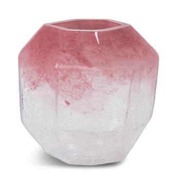image Asha Geometric Short Glass Vase