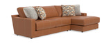 Ken Leather Sofa With Right Arm Chaise - Whiskey thumbnail 2