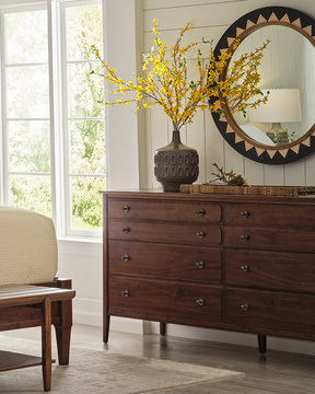 Hudson Valley Six Drawer Dresser