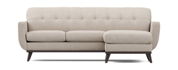 Elliot Sofa With Chaise - Pebble
