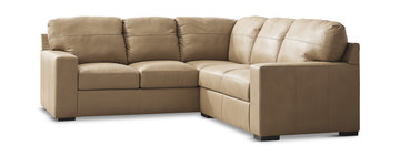 image Naveen 2 Piece Leather Sectional - Right Loveseat
