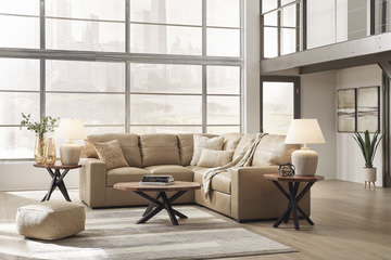 Naveen 2 Piece Leather Sectional - Right Loveseat