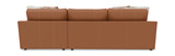 Ken Leather Sofa With Right Arm Chaise - Whiskey thumbnail 3