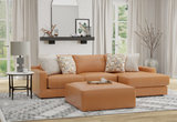 Ken Leather Sofa With Right Arm Chaise - Whiskey thumbnail 4