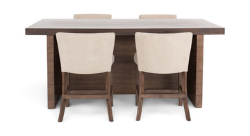 Boise Counter Bar With 4 Corduroy Counter Stools