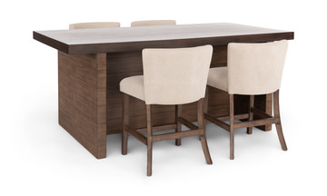 image Boise Counter Bar With 4 Corduroy Counter Stools