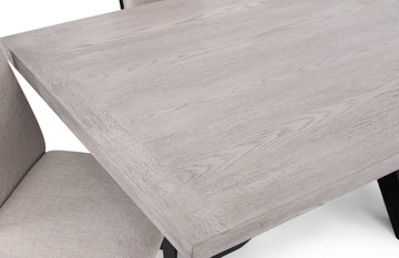 Benton Dining Table With 4 Upholstered Dining Chairs