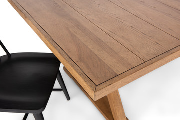 Clear Lake Trestle Table With 4 Windsor Side Chairs