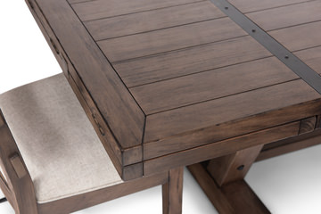 Yellowstone Dining Table With 4 Ladderback Chairs and Bench