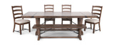Yellowstone Dining Table With 4 Ladderback Chairs and Bench thumbnail 2