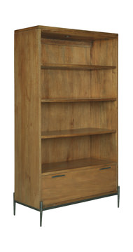 image Bedford Illuminated Bookcase With Drawer