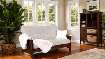 Autumn Full Futon With Cotton And Foam Cushion - Taxi Woodsmoke