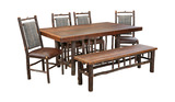 Appalachian Table With 4 South Fork Chairs and Bench thumbnail 1