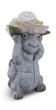 image Turtle Holding Solar Flower