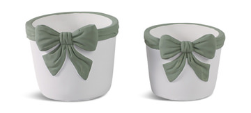 image Big Bow Planters Set Of 2