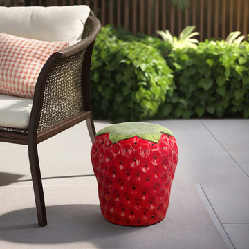 Strawberry Garden Stool