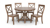 Dakota Oak 48″ Round Table And 4 Chairs thumbnail 2