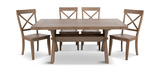 Dakota Oak Trestle Table With 4 Chairs thumbnail 2
