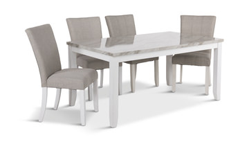 image Salvadore Dining Table With 4 Dining Chairs