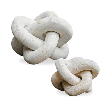 image Limestone Outdoor Link Sculpture Set Of 2