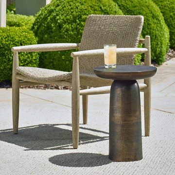 Joppa Outdoor Accent Table-Golden Dark Bronze