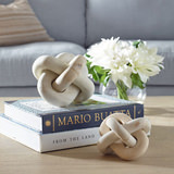 Limestone Outdoor Link Sculpture Set Of 2 thumbnail 2