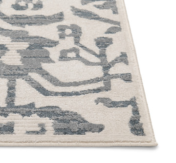 Candace Champaign/Sky Blue Area Rug - 9′10″ X 12′10″