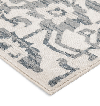 Candace Champaign/Sky Blue Area Rug - 9′10″ X 12′10″