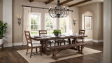 Yellowstone Dining Table With 4 Ladderback Chairs and Bench thumbnail 4