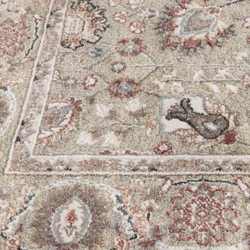 Heirloom Cruz Chetwode/Navajo White Area Rug - 9′10″ X 12′10″