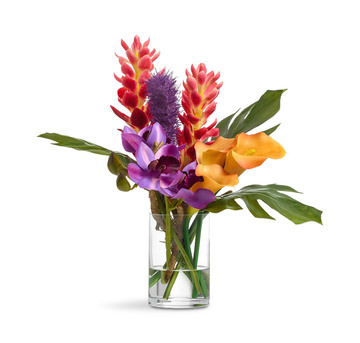 image 17″ Tropical Mix In Glass